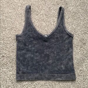 Zenana Ribbed Crop Tank Top